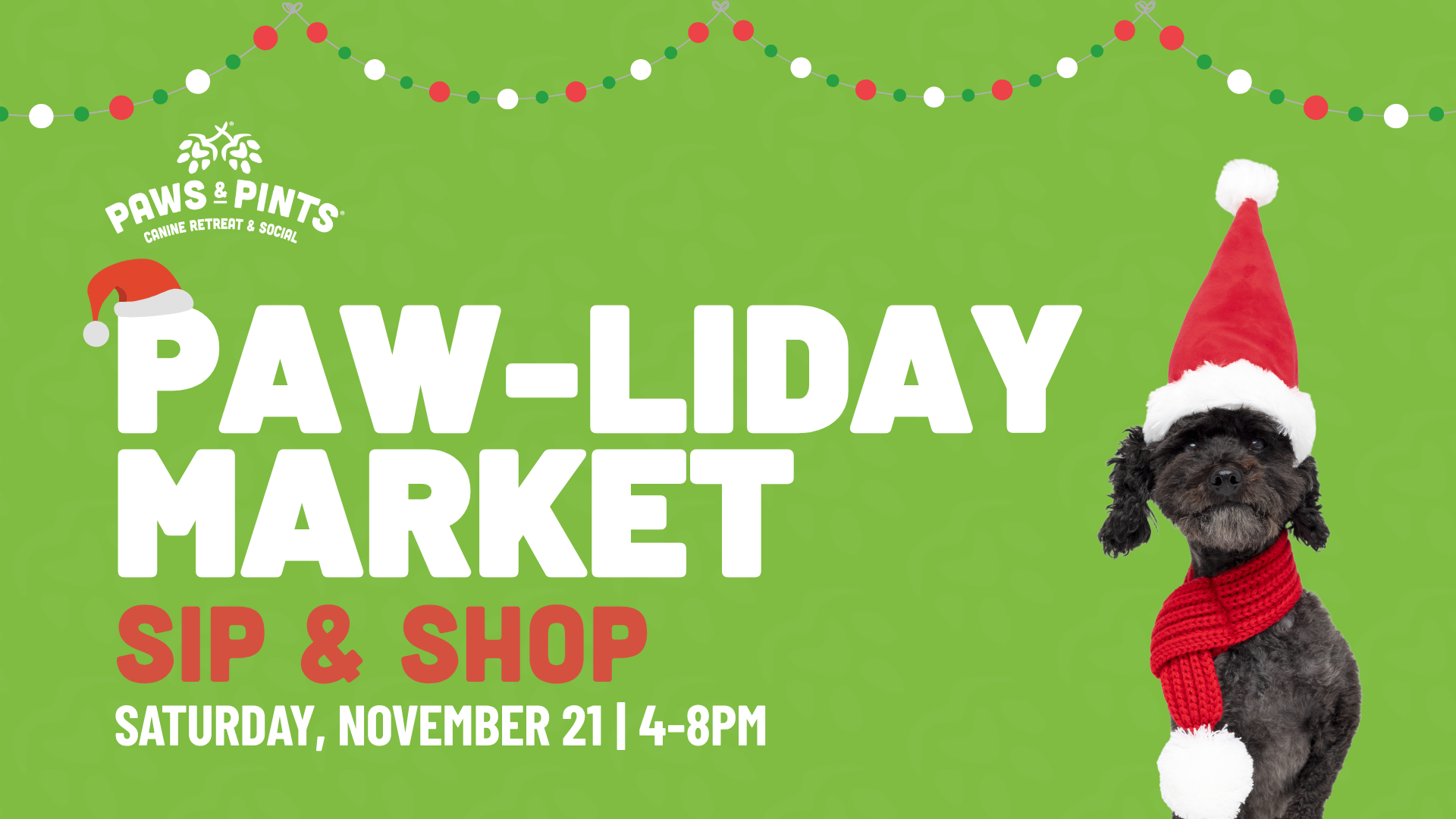 Paw-liday Market: Sip & Shop at Paws & Pints